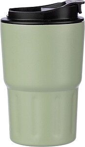 Stainless steel double walled mug Louisa