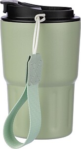 Stainless steel double walled mug Louisa