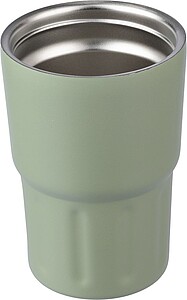Stainless steel double walled mug Louisa