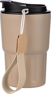 Stainless steel double walled mug Louisa