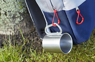 Stainless steel, double walled travel mug (200 ml)