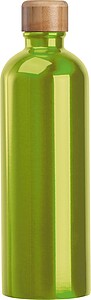 Stainless steel drinking bottle with carabiner, 750ml, light green