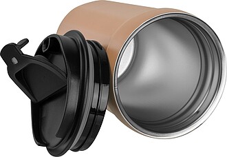 Stainless steel drinking cup, 350ml, beige