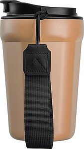 Stainless steel drinking cup, 350ml, beige