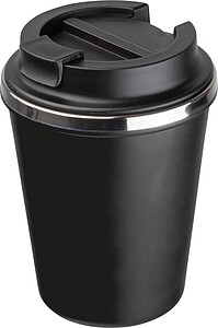 Stainless steel drinking cup 350ml, black