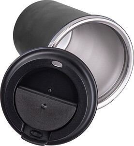 Stainless steel drinking cup 350ml, black