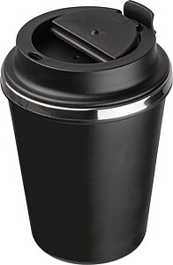 Stainless steel drinking cup 350ml, black