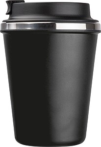 Stainless steel drinking cup 350ml, black