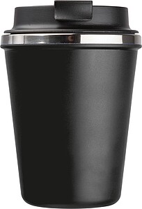 Stainless steel drinking cup 350ml, black