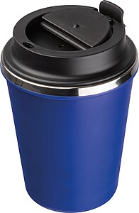 Stainless steel drinking cup 350ml, blue