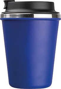Stainless steel drinking cup 350ml, blue
