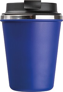 Stainless steel drinking cup 350ml, blue