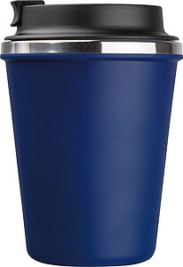 Stainless steel drinking cup 350ml, dark blue
