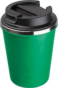 Stainless steel drinking cup 350ml, green