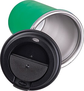 Stainless steel drinking cup 350ml, green