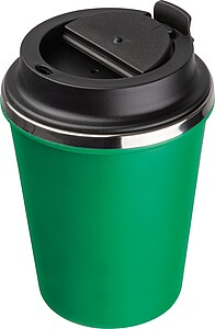 Stainless steel drinking cup 350ml, green