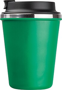Stainless steel drinking cup 350ml, green