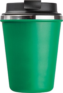 Stainless steel drinking cup 350ml, green