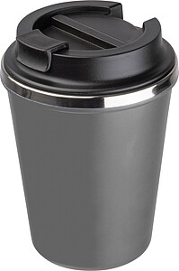 Stainless steel drinking cup 350ml, grey