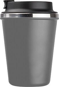 Stainless steel drinking cup 350ml, grey