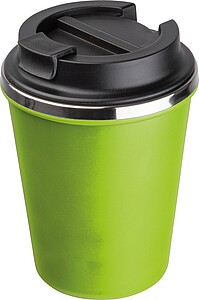 Stainless steel drinking cup 350ml, light green