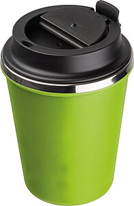 Stainless steel drinking cup 350ml, light green