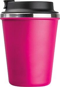 Stainless steel drinking cup 350ml, pink