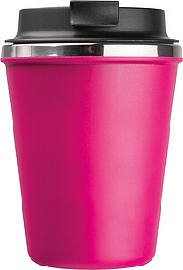 Stainless steel drinking cup 350ml, pink