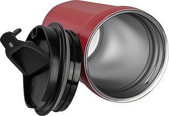 Stainless steel drinking cup, 350ml, red