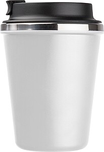 Stainless steel drinking cup 350ml, white