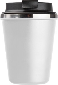 Stainless steel drinking cup 350ml, white