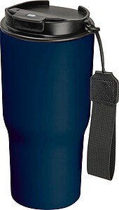 Stainless steel drinking cup, 550ml, dark blue