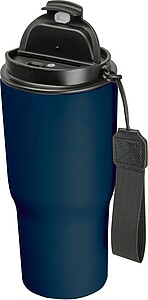 Stainless steel drinking cup, 550ml, dark blue