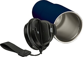 Stainless steel drinking cup, 550ml, dark blue