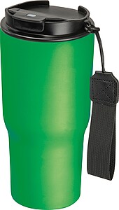 Stainless steel drinking cup, 550ml, green
