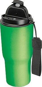 Stainless steel drinking cup, 550ml, green