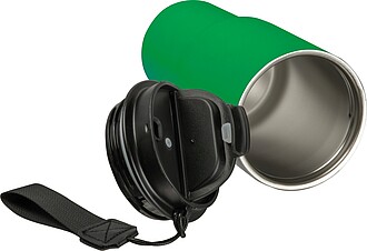 Stainless steel drinking cup, 550ml, green