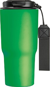 Stainless steel drinking cup, 550ml, green