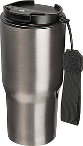 Stainless steel drinking cup, 550ml, grey