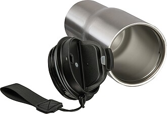 Stainless steel drinking cup, 550ml, grey