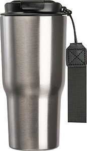 Stainless steel drinking cup, 550ml, grey