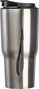 Stainless steel drinking cup, 550ml, grey
