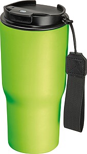 Stainless steel drinking cup, 550ml, light green