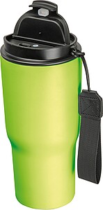 Stainless steel drinking cup, 550ml, light green