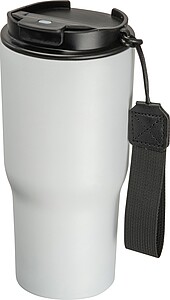 Stainless steel drinking cup, 550ml, white