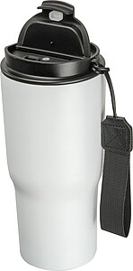 Stainless steel drinking cup, 550ml, white