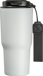 Stainless steel drinking cup, 550ml, white