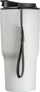 Stainless steel drinking cup, 550ml, white