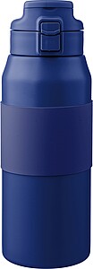 Stainless steel dubble-walled drinking bottle 800 ml Katie, blue