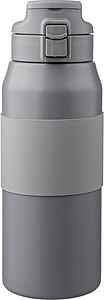 Stainless steel dubble-walled drinking bottle 800 ml Katie, grey